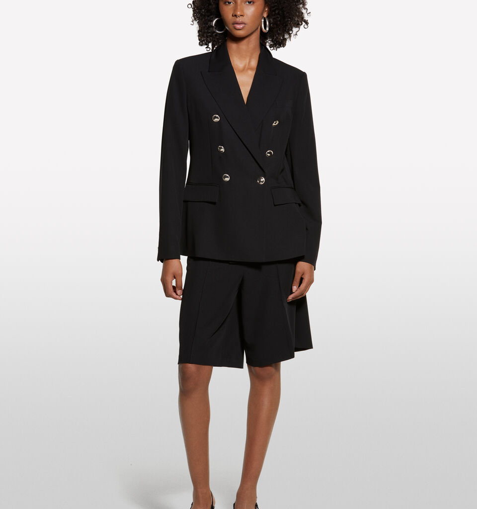 Blazer preto com botões gold - blazers para mulher - Preto | Sisley image number 1